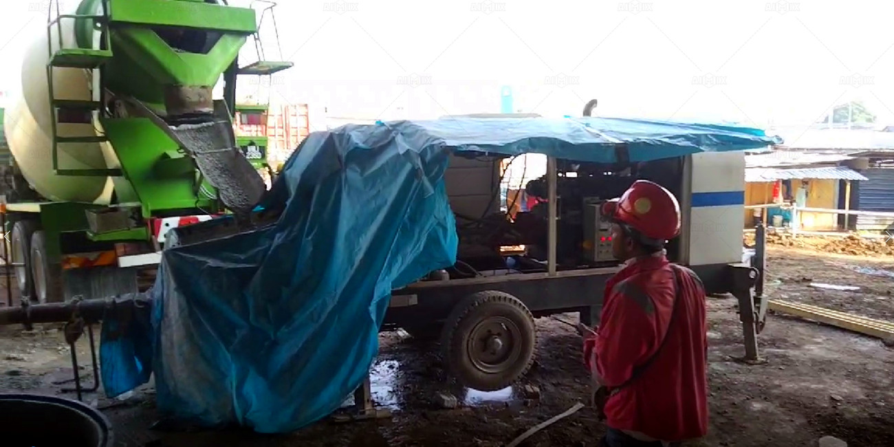 Concrete Mixer Truck and Ready Mixed Concrete Pump ABT60C in Malaysia