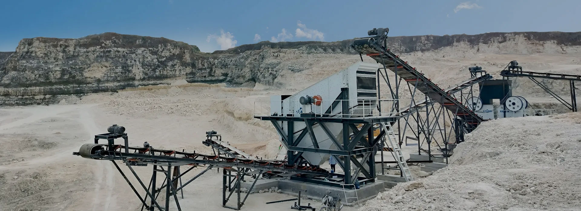 banner for stone crushing plants