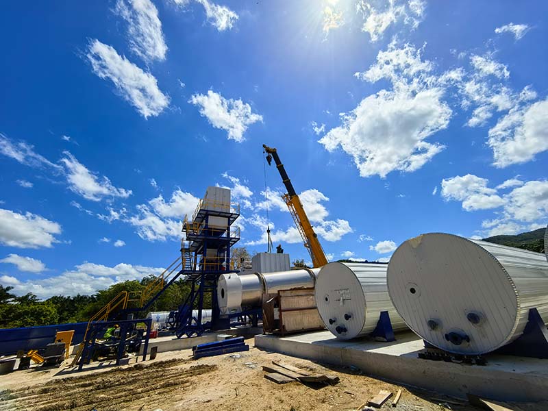120tph asphalt plant for road construction in Jamaica