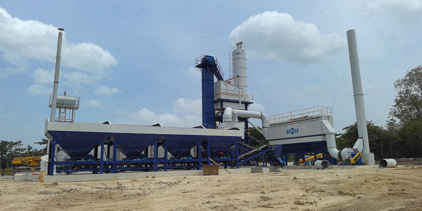 120tph bitumen mixing plant for road construction in Jamaica