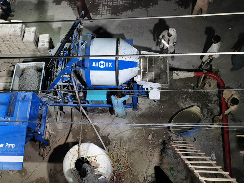 ABJZ40C diesel concrete mixer pump machine price in Pakistan