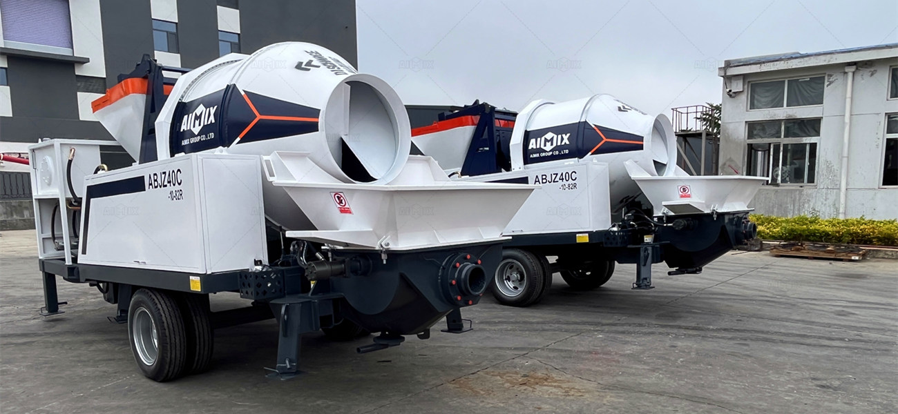 Two ABJZ40C Diesel Powered Concrete Mixer Pumps for Indonesia