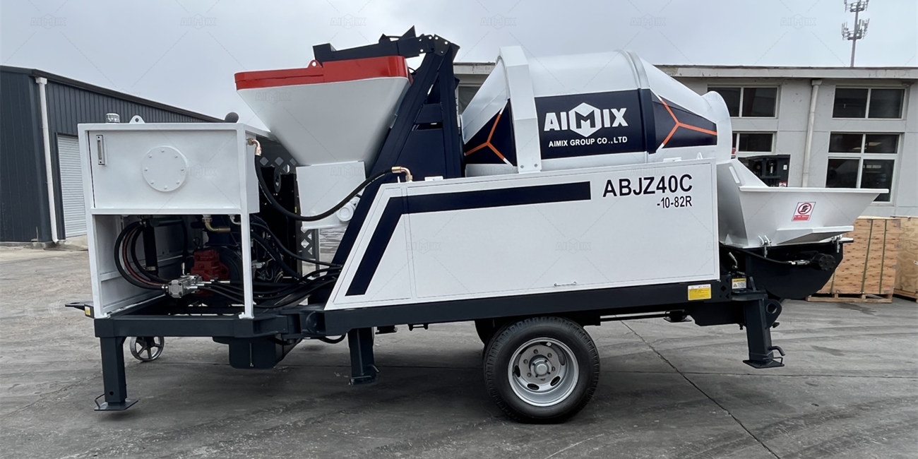 high quality diesel concrete pump with mixer for Indonesia