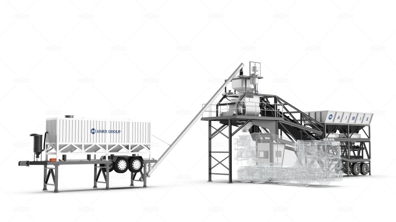 mobile batching plant-flexible green deployment