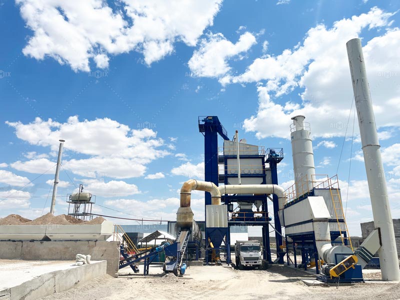 120 ton asphalt batch mix plant stationary type in Uzbekistan