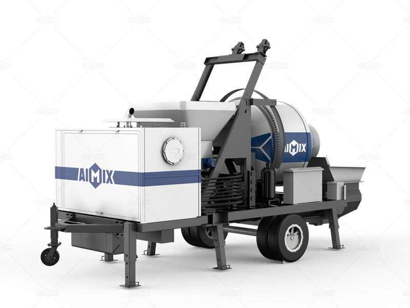 ABJZ30C mini concrete pump with mixer