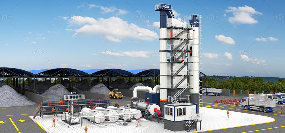 ALQ series batch mix asphalt plant in Malaysia