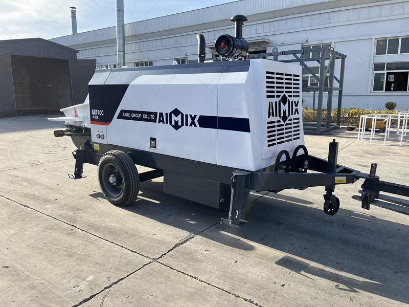 Diesel Concrete Line Pump Trailer in Factory