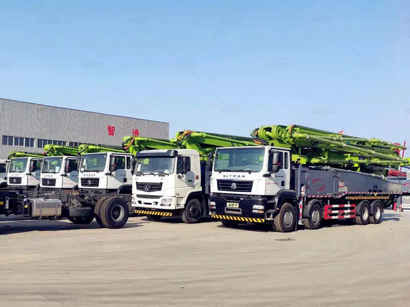 ground line concrete pump truck in stock