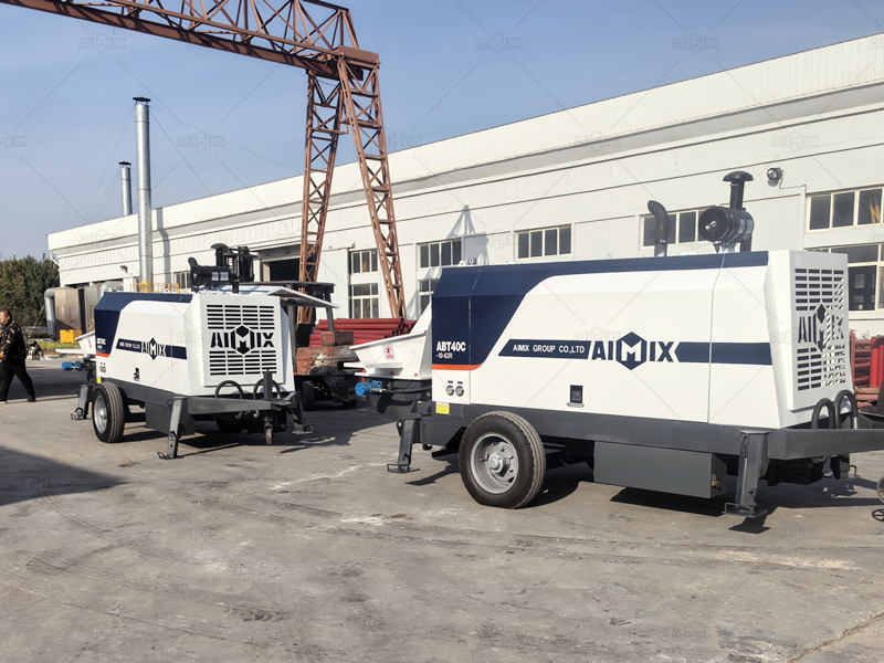 trailer mounted type in concrete line pump company