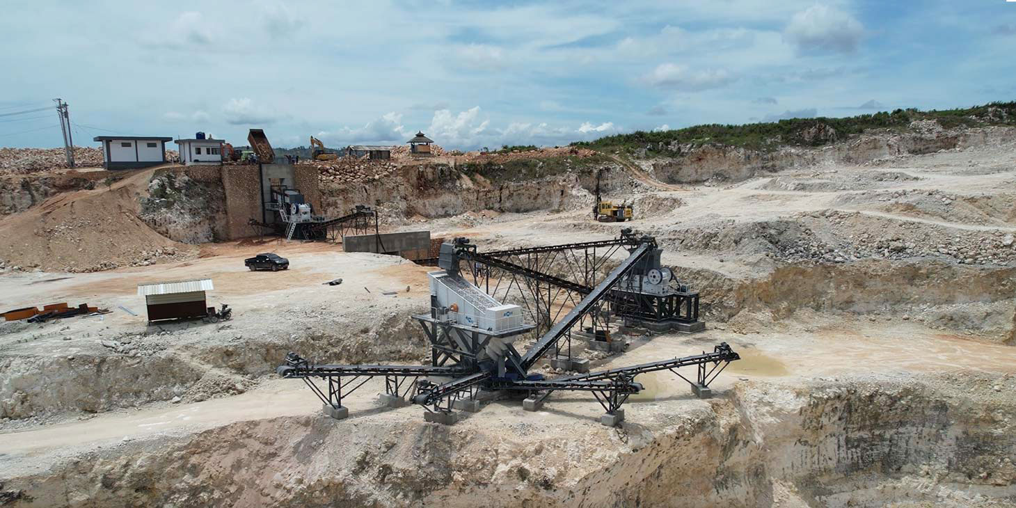 200tph limestone crushing plant operation in Indonesia