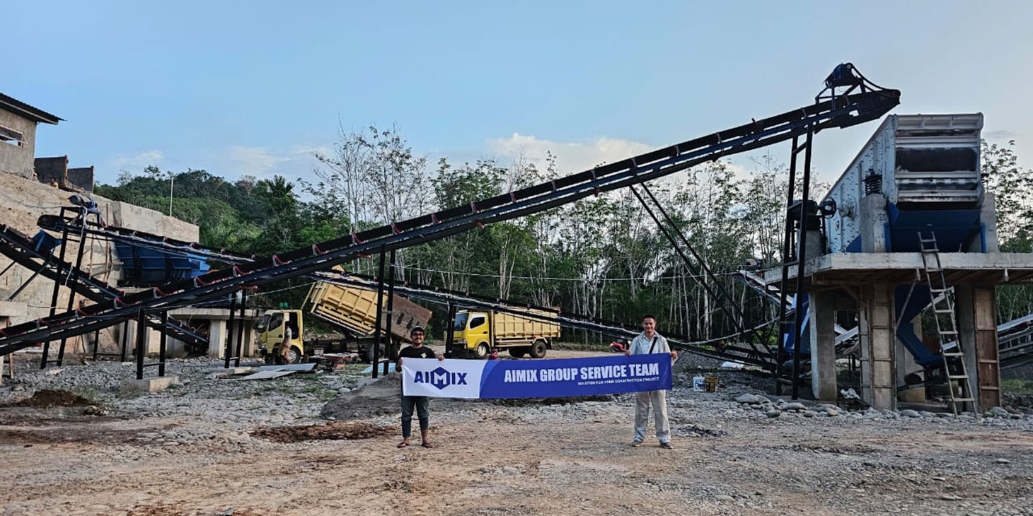 80tph stationary crushing line operation in Indonesia