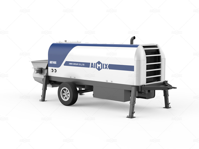 ABT40C Diesel-powered trailer concrete pump