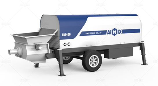 ABT40D electric powered trailer concrete pumping equipment for sale in Sri Lanka