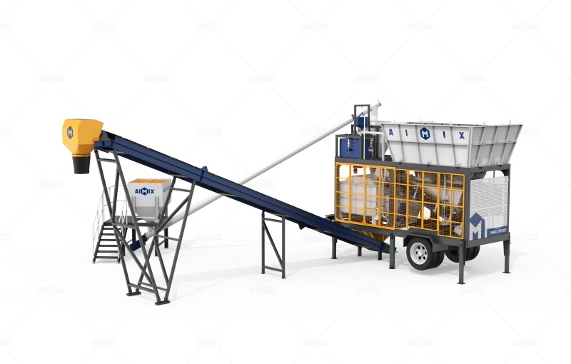 AJSY compact batching concrete plant