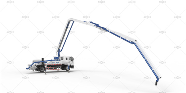 boom type concrete pump truck in Kenya