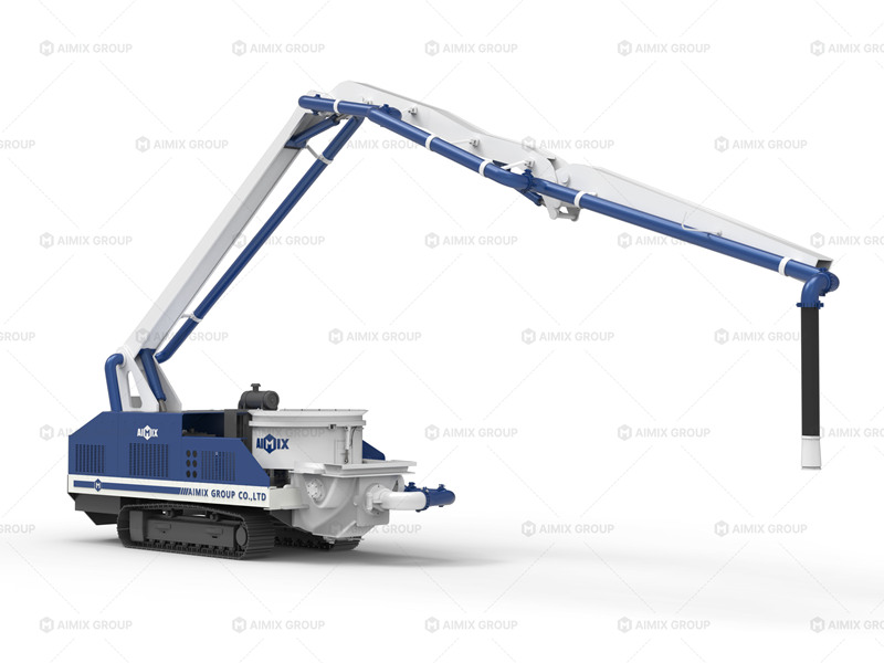 crawler mounted boom concrete pump