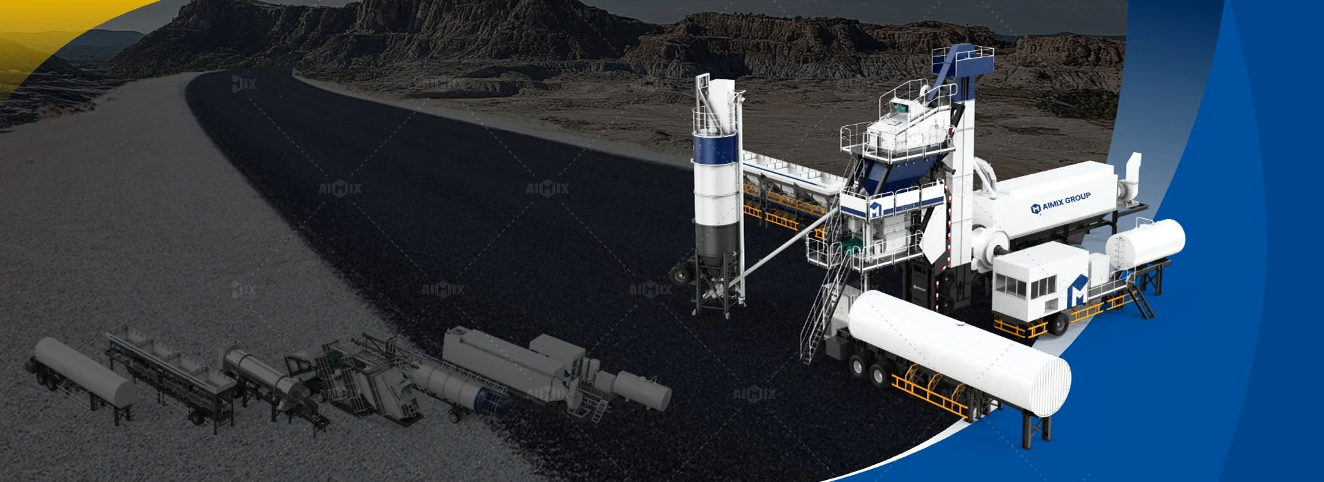 global asphalt road repair with mobile asphalt plant