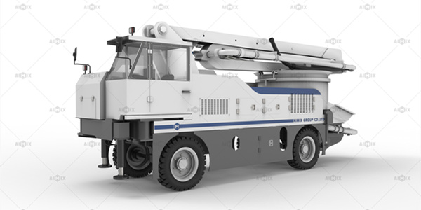 wheel chassis boom type concrete pump sale in Sri Lanka