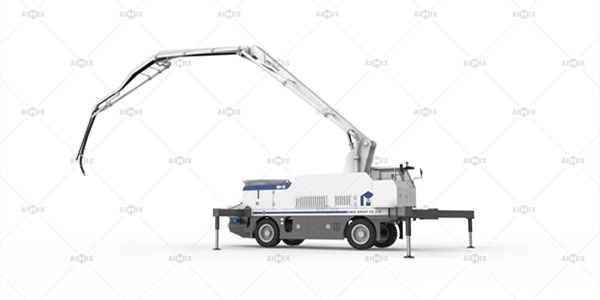 26m wheel chassis boom concrete pump Singapore for sale