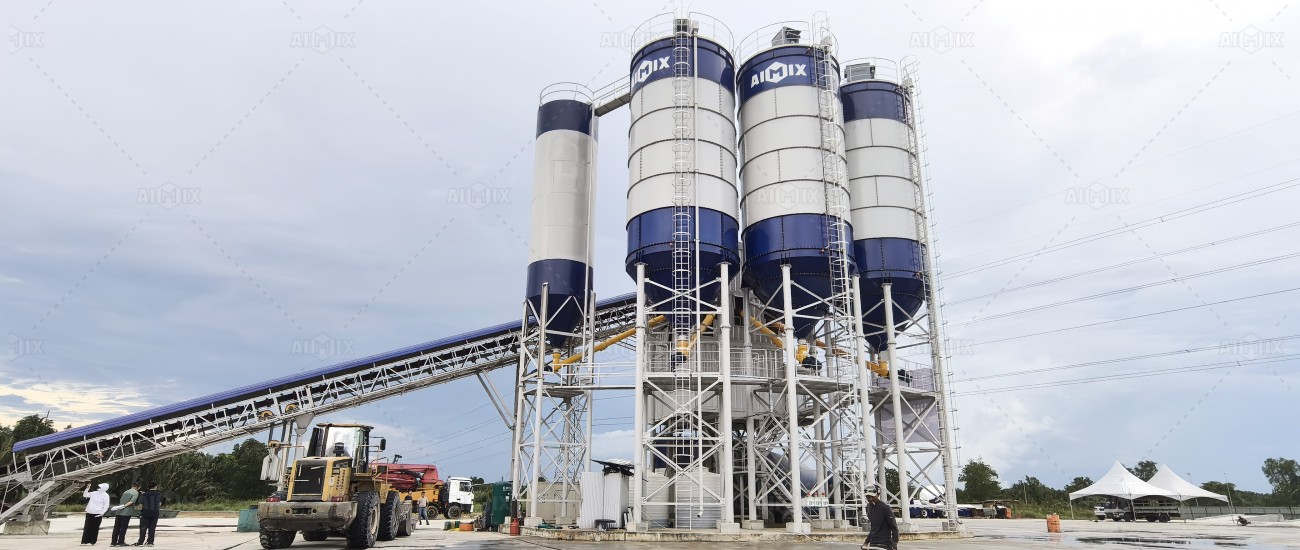 AJ180 stationary batching plant with predictive monitoring
