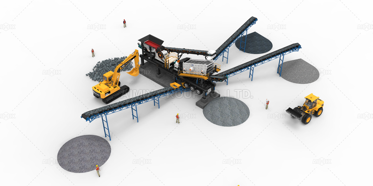 River Pebble Sand Making Project