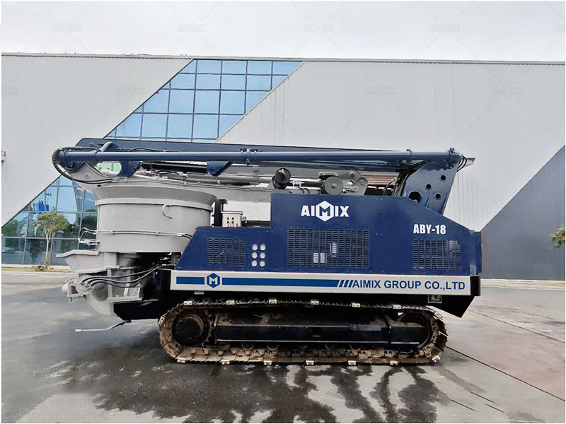 crawler pan mixer concrete boom pump Vietnam for Rural & Mountainous Projects