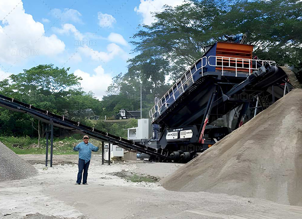150 TPH 4-in-i Mobile Granite Gravel Crushers for Commercial Concrete Production