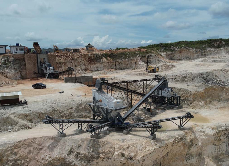 200–250 TPH Limestone Gravel Crushing for Aggregate Production