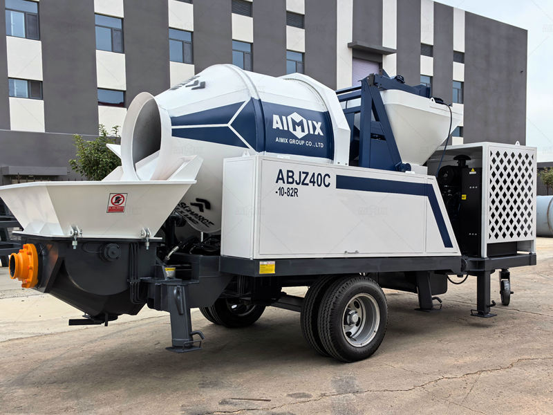 ABJZ40C diesel powered concrete mixer pump Bangladesh