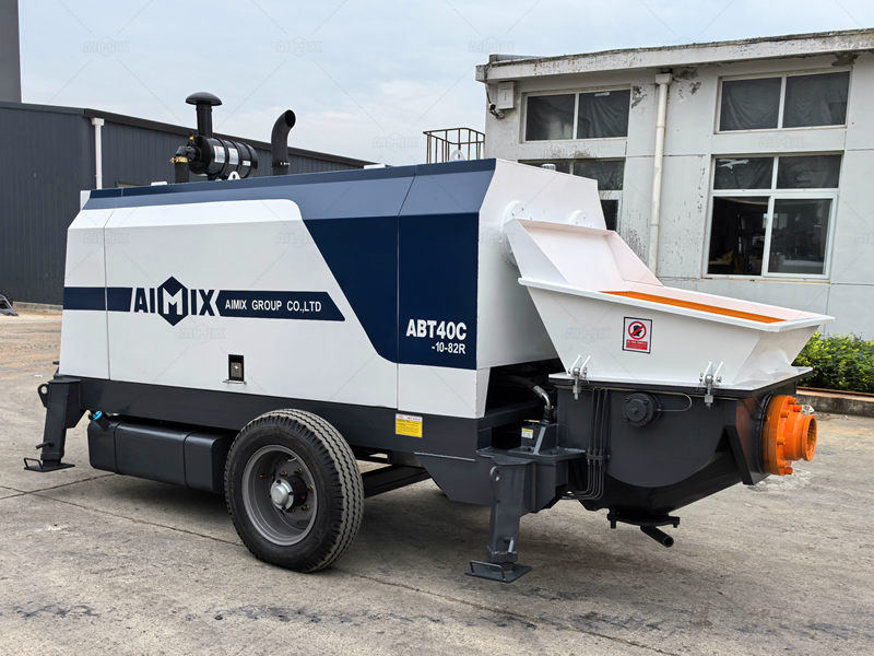 ABT40C diesel engine trailer concrete pump Bangladesh