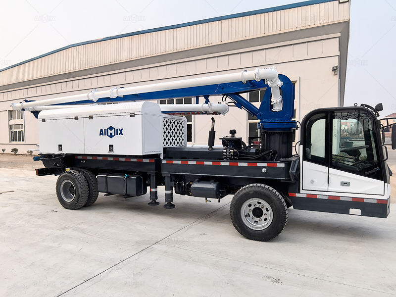 ABTB model concrete pump mounted on truck for South Africa