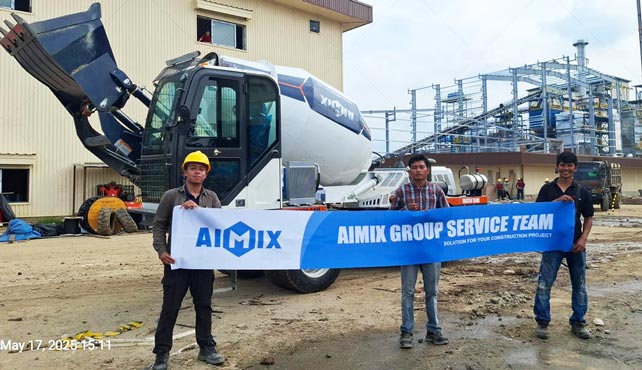 AS-3.5 Self Loading Mixer Concrete for Construction Project Indonesia
