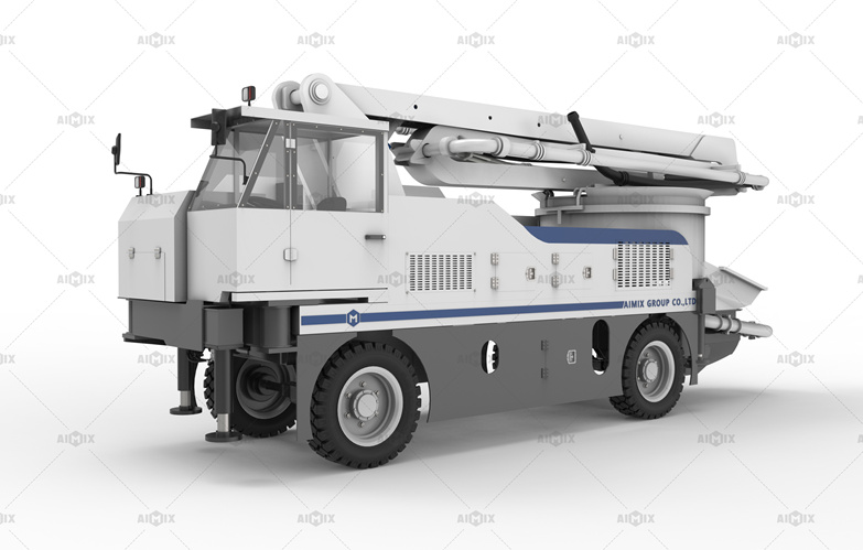 26m boom type wheel chassis concrete pump
