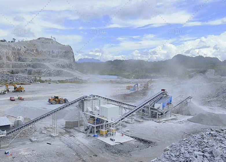350 tph stone crusher machine for aggregate production