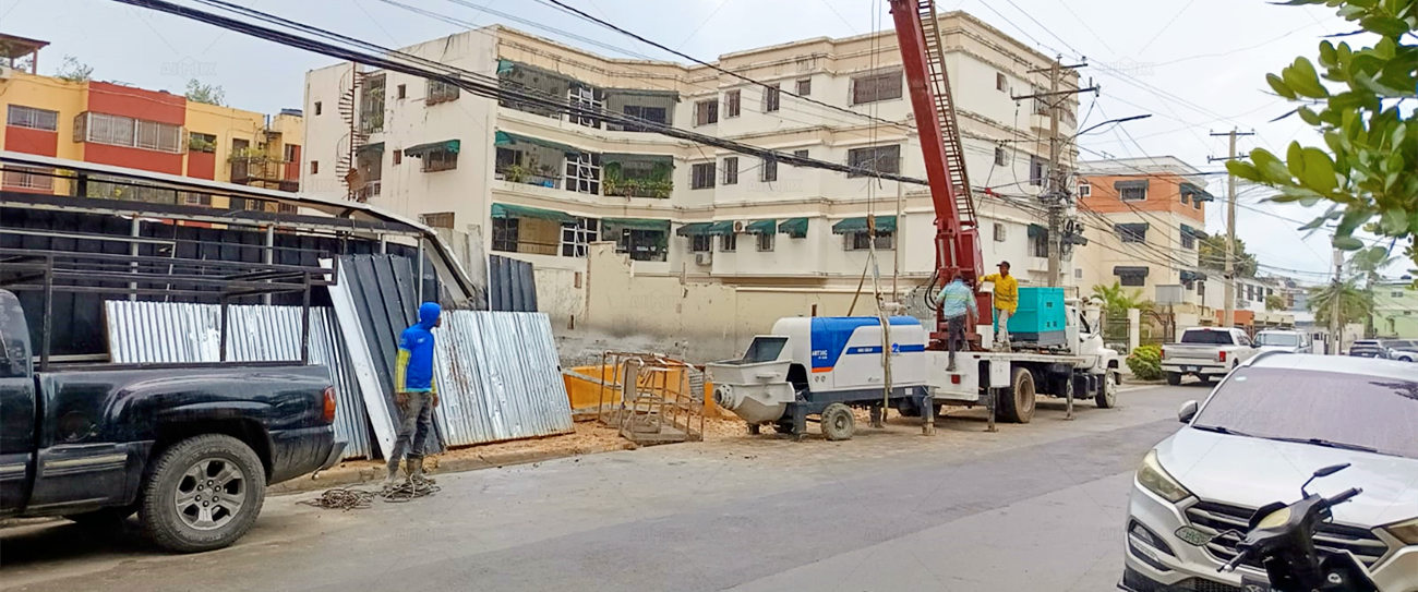 ABT30C small stationary concrete pump for sale for Dominica mortary spraying operation