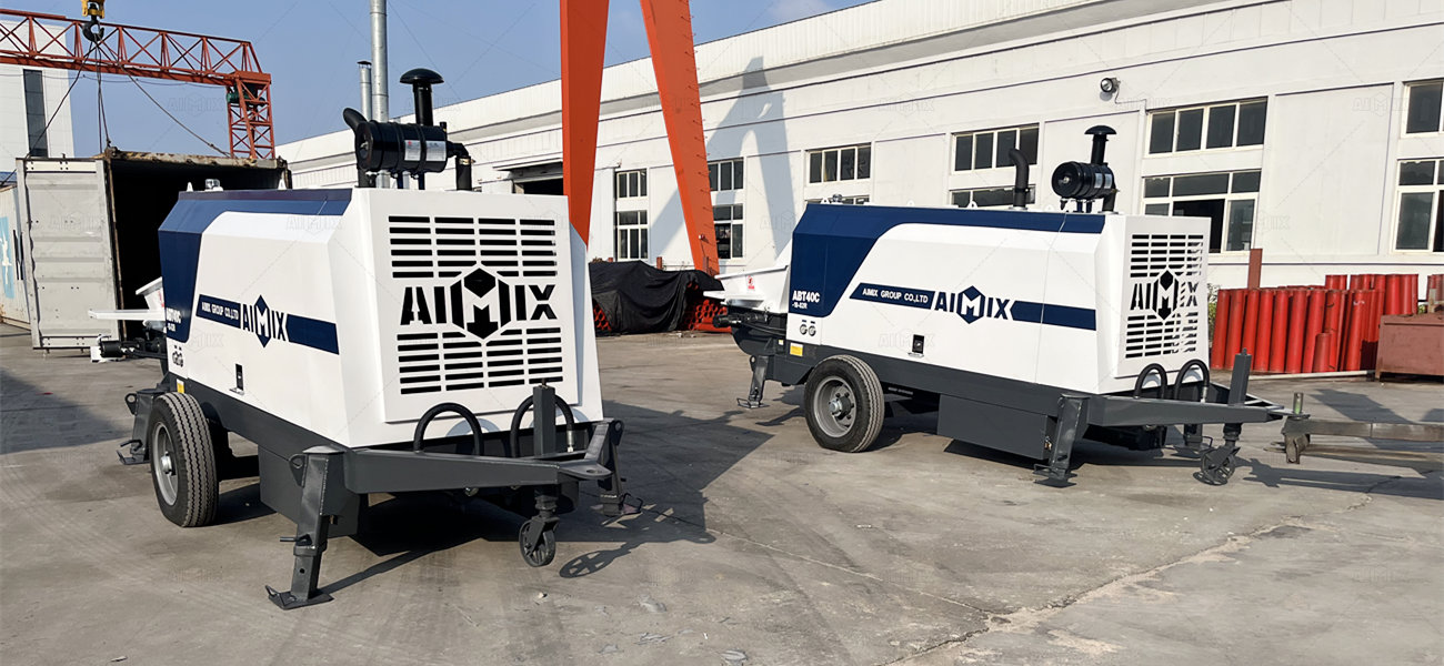 ABT40C diesel model from Aimix stationary concrete pump manufacturers