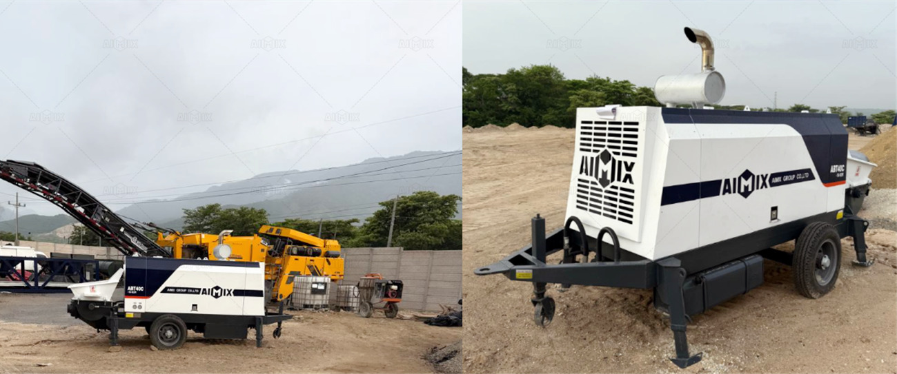 ABT40C stationary concrete pump machine for Guatemala construction