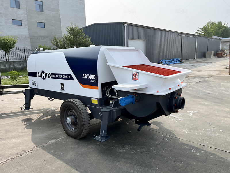 ABT40D electric concrete pump trailer for Environmentally Sensitive Areas construction