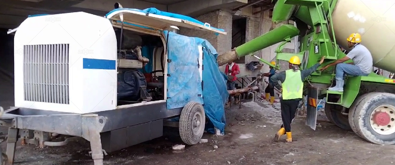 ABT60C stationary concrete pump for Malaysia building construction