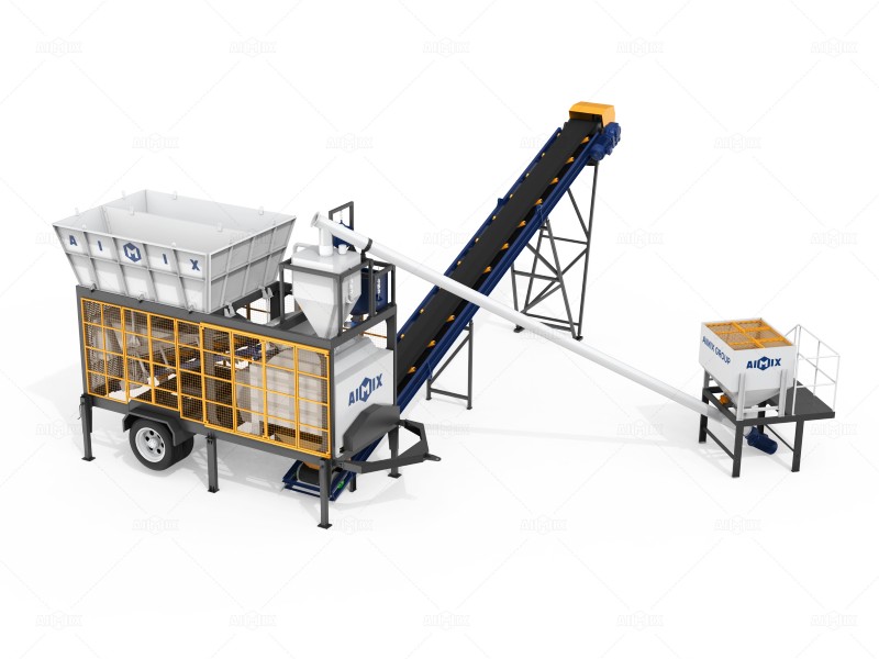 AJSY40 compact batch concrete plant for sale