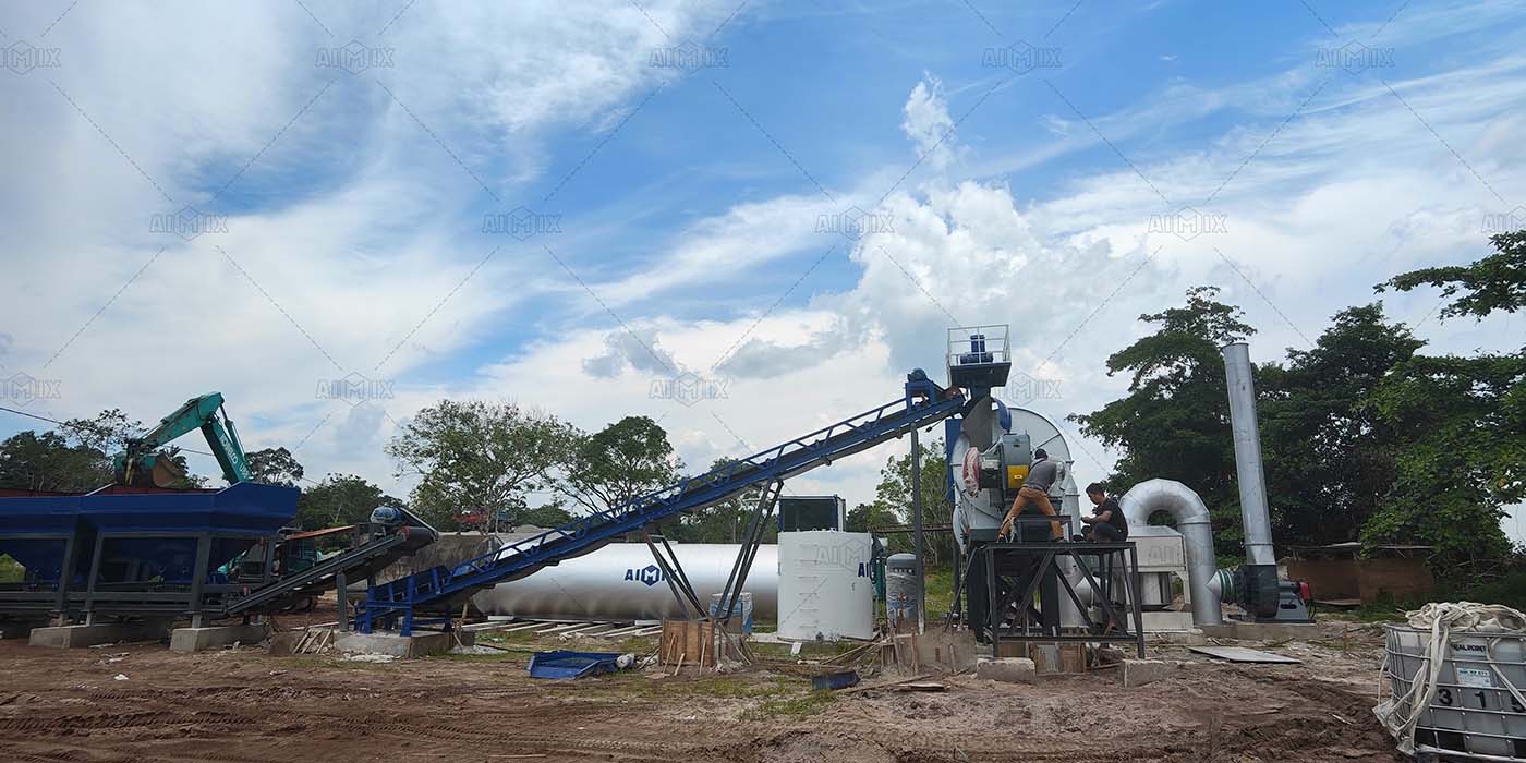 Planta mezcladora de tambor estacionaria ALT80 en Mukah, Malasia