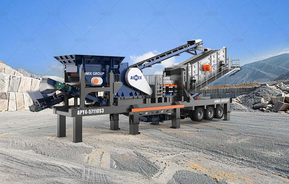APY4 4-in-1 wheeled mobile stone crusher