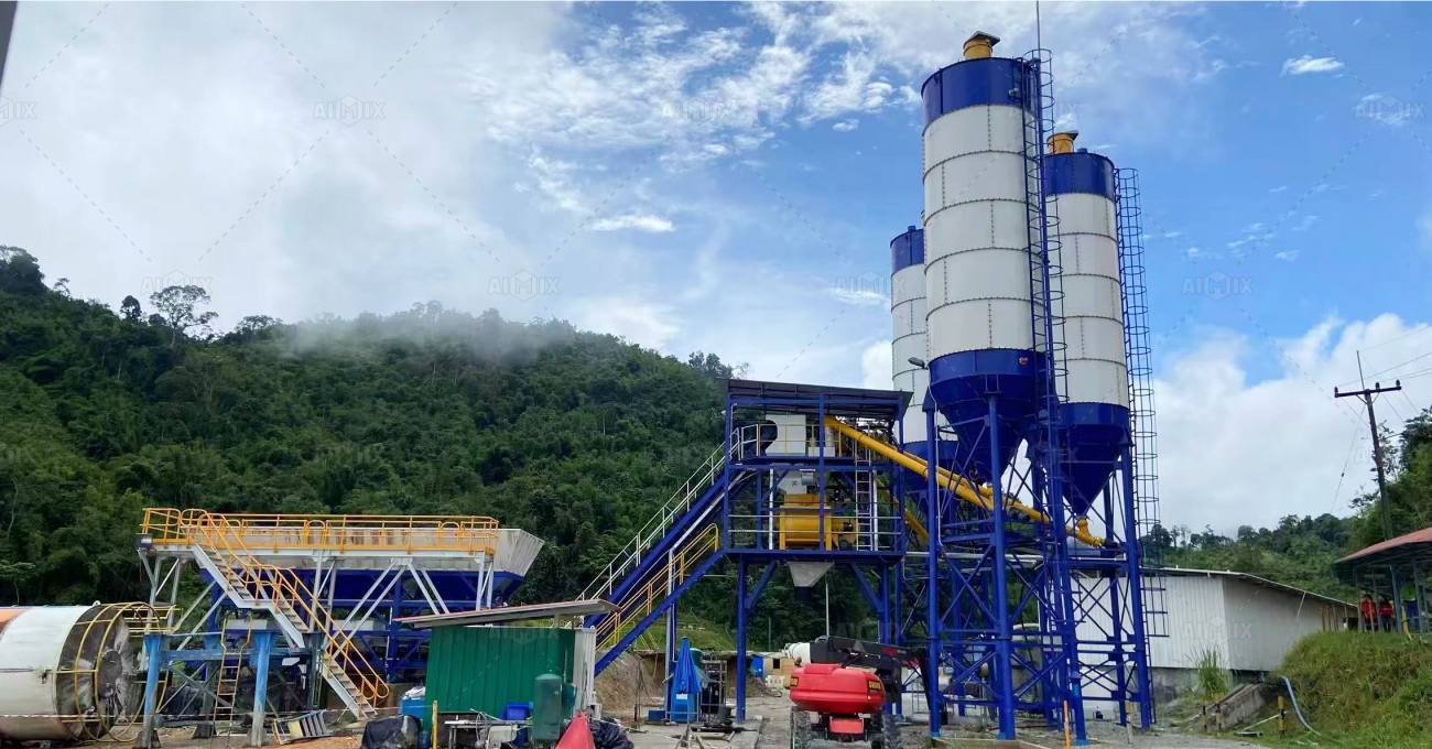Aimix concrete batching plant for Sri Lanka