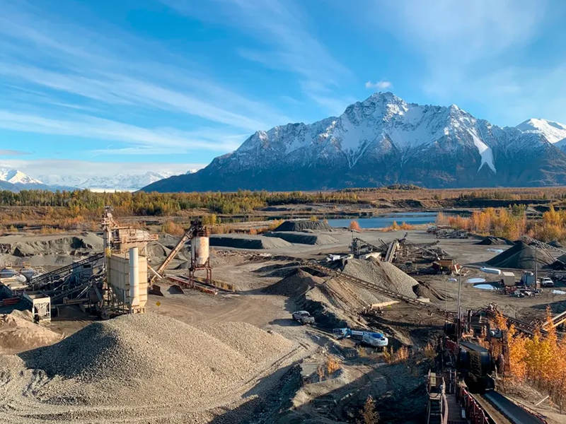 Alaska in the US construction needs diesel concrete mixing pump