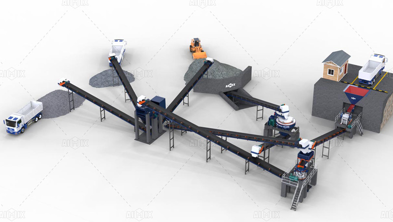 Manufactured Sand Production Through Crushing Limestone