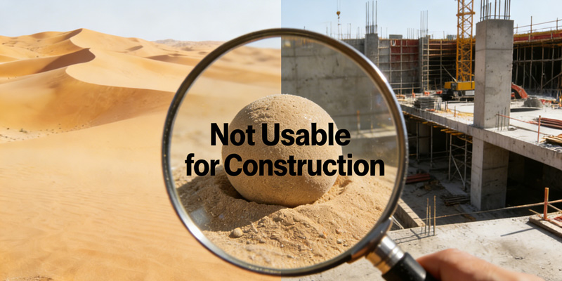 Not All Sand Is Usable for Construction