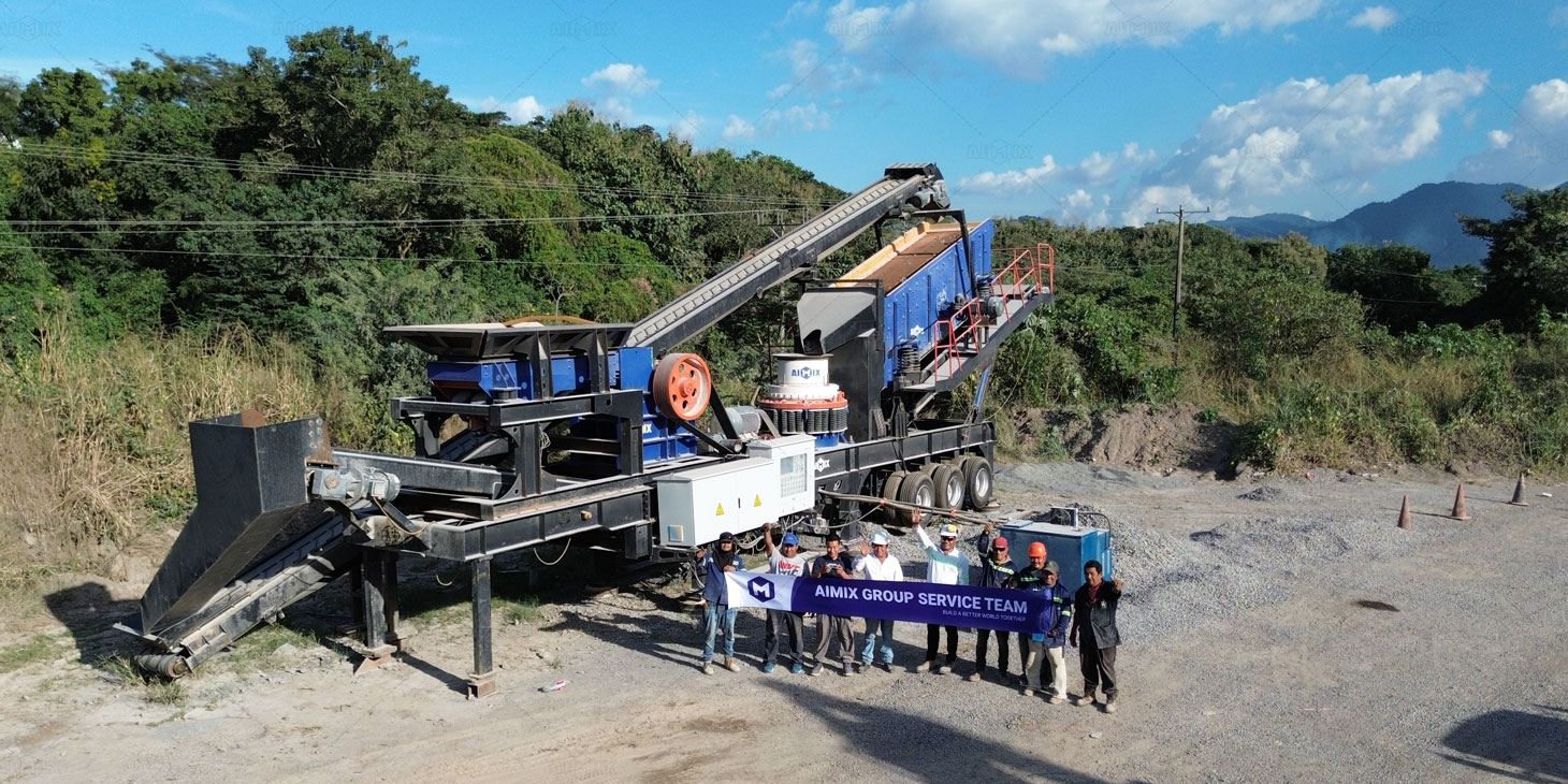 Successful operation of AIMIX APY4 mobile crushers in El Salvador