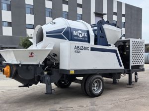 drum mixer ABJZ40C concrete mixer pump from Aimix