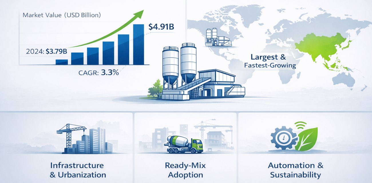 global market outlook and forecast of concrete plant